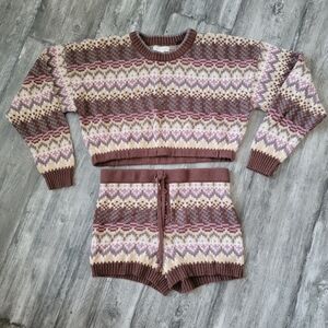 Aeropostale Lounge Wear Set, Size M, Brown